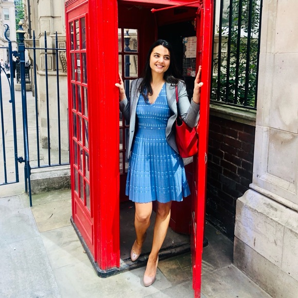 PARKER STITCH FIX BECKY KNIT DRESS MEDIUM BLUE - Picture 9 of 9